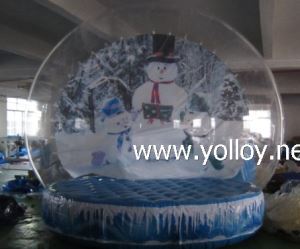 Globo de neve de natal inflável tamanho real