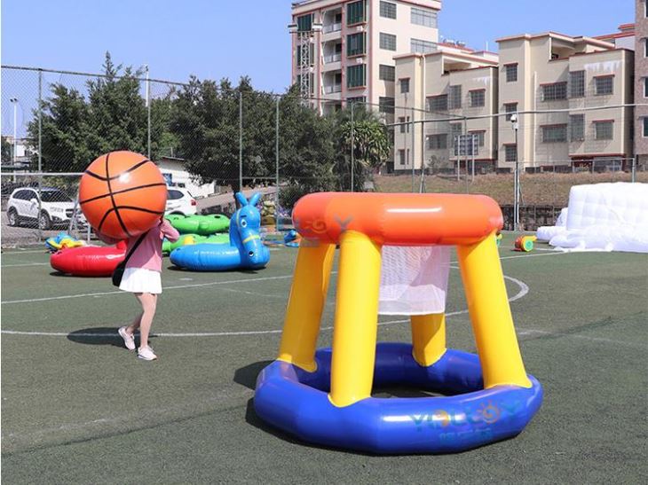 Estandes infláveis de basquete de basquete de água